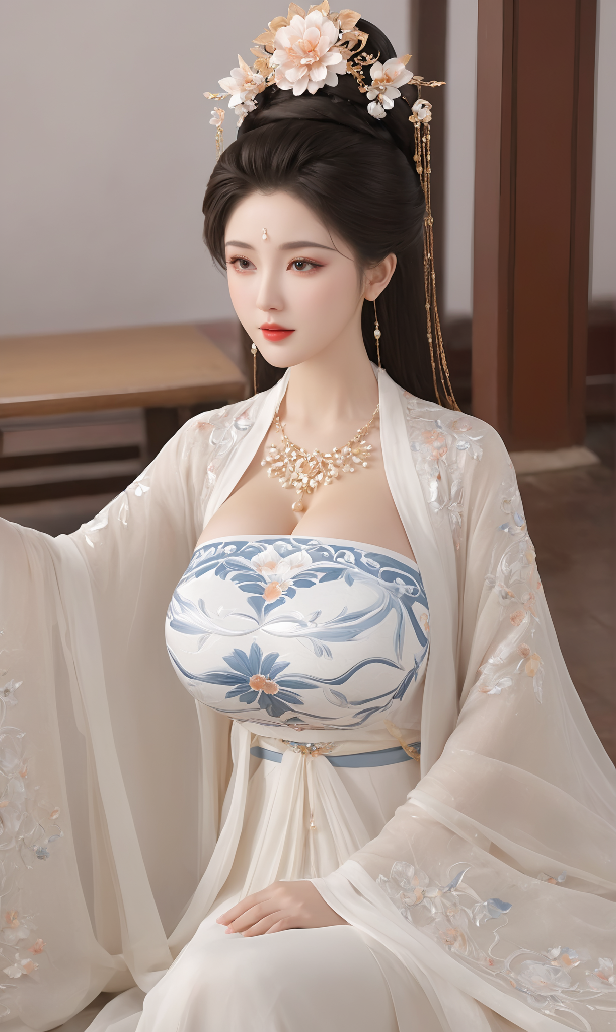 12.23-12.30未发布过 AI绘画原创古风汉服原图合集29.8GB 12500P『XNF8』-微草幻图