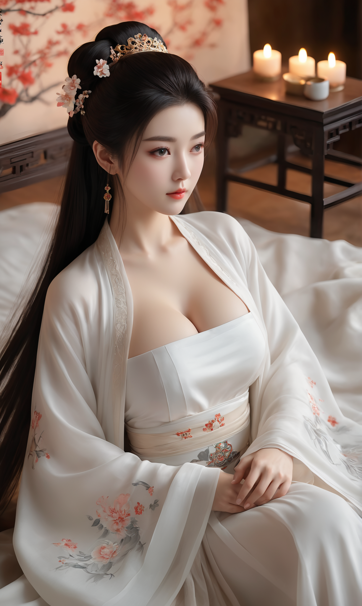 6.22-6.28 已发布 AI绘画原创古风汉服原图合集3.52GB 1500P『XNF29 』-微草幻图