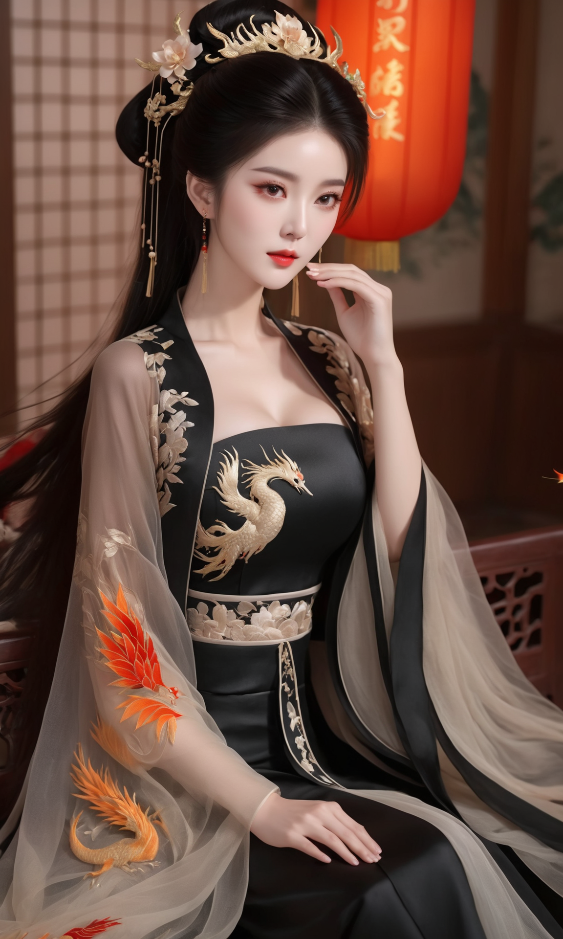『免』已发布 10.31-11.14期间AI绘画原创古风汉服原图合集5.48GB 2489P 『XNF5』-微草幻图