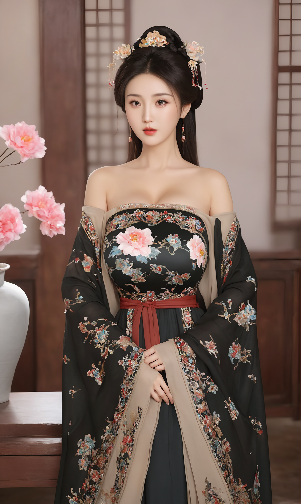 2.6-3.6 私域内容 AI绘画原创古风汉服原图合集22.3GB 9400P『XNF16』-微草幻图