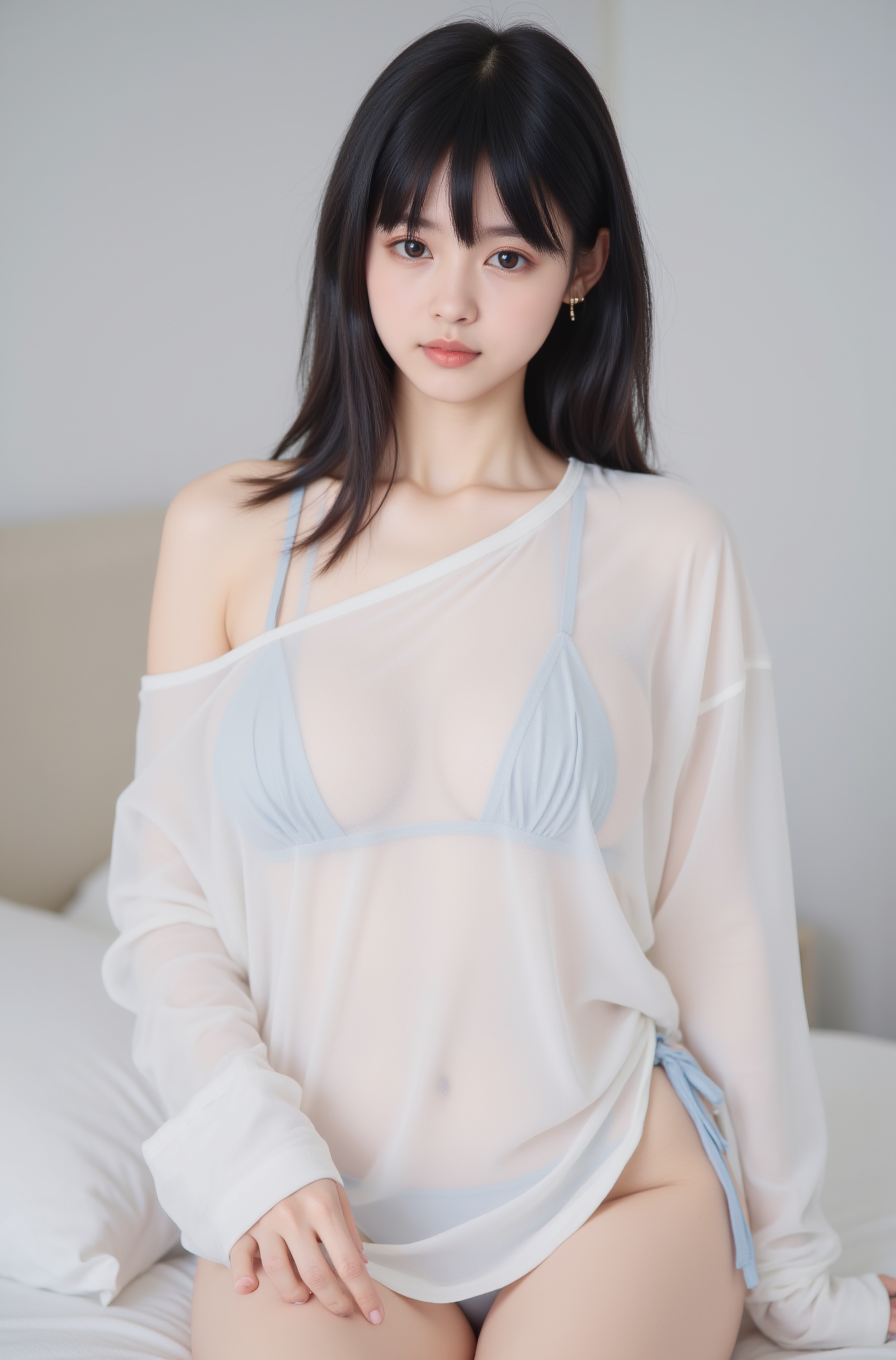 图片[2]-Fuxl-lora-白色薄纱薄裳 FLUX LoRA模型下载