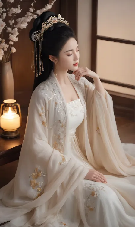 1.8-1.17 AI绘画原创古风汉服原图合集5.17GB 2100P『XNF10』 AI绘画原图合集下载