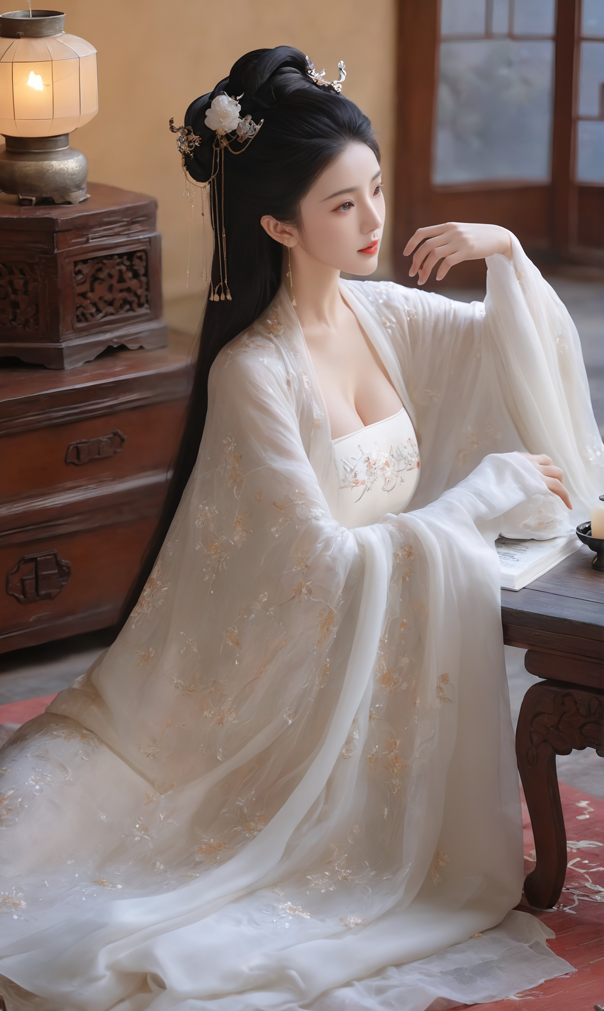 1.18-2.5 私域内容 AI绘画原创古风汉服原图合集20.9GB 8900P『XNF14』-微草幻图