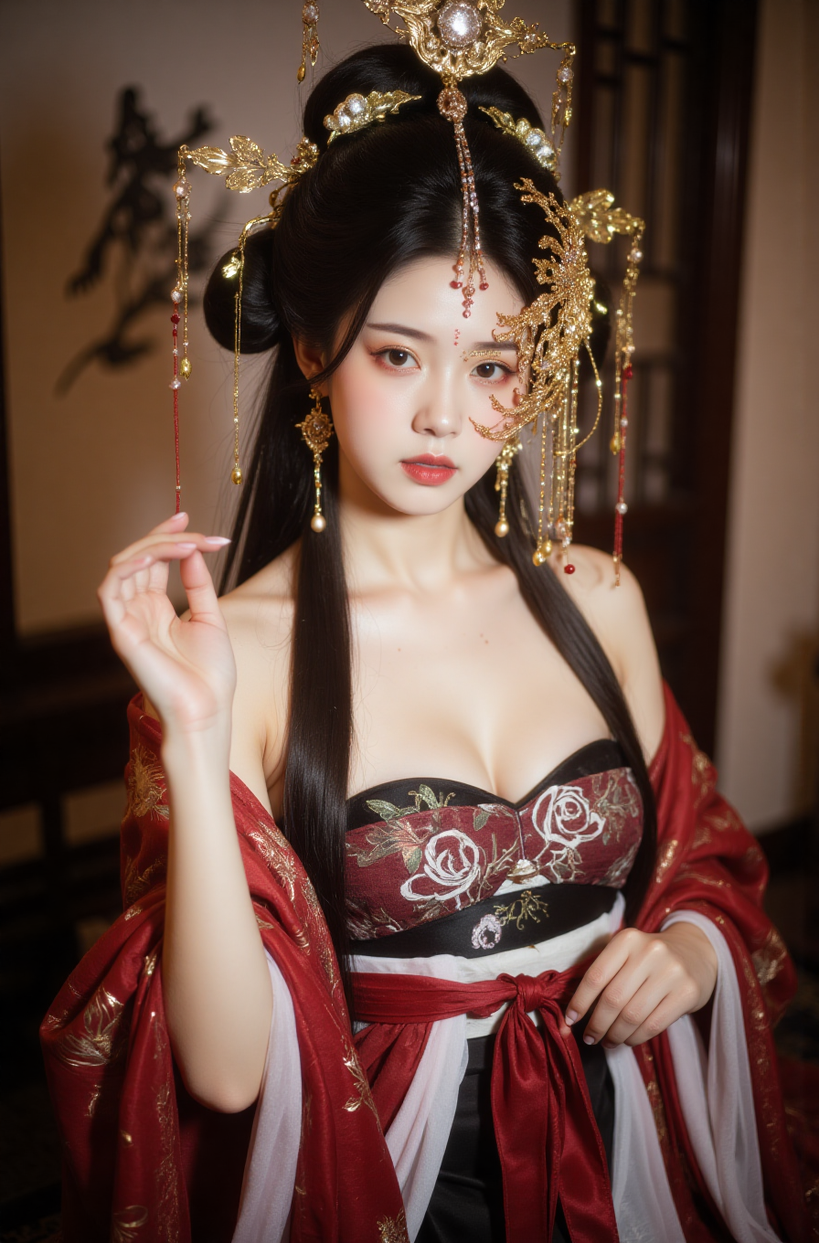 Fuxl-lora-面具汉服『MX022』-微草幻图