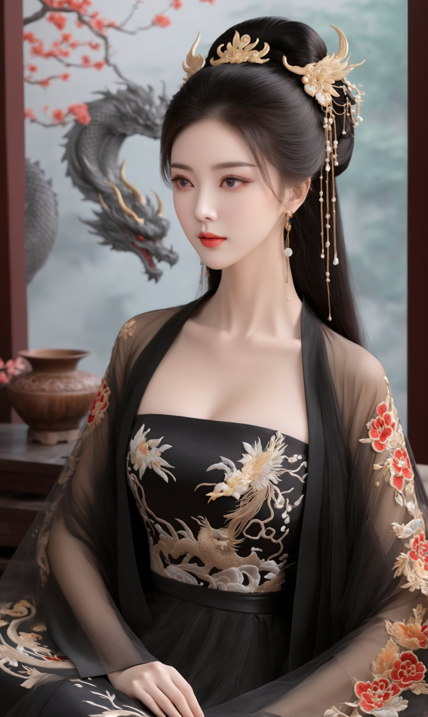 图片[2]-『免』已发布 10.31-11.14期间AI绘画原创古风汉服原图合集5.48GB 2489P 『XNF5』-微草幻图