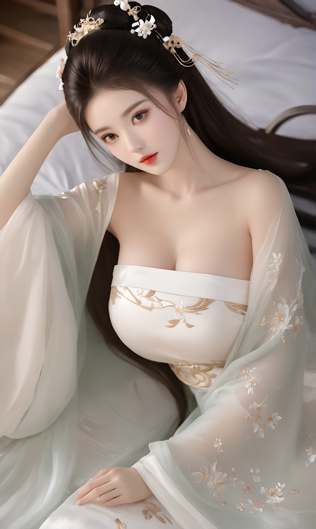 6.7-6.21 已发布 AI绘画原创古风汉服原图合集4000P 9.75GB『XNF28』-微草幻图