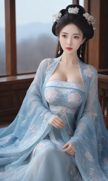 『精选』已发布 AI绘画原创古风汉服原图合集4000P 9.52GB『XNF22』 AI绘画原图合集下载