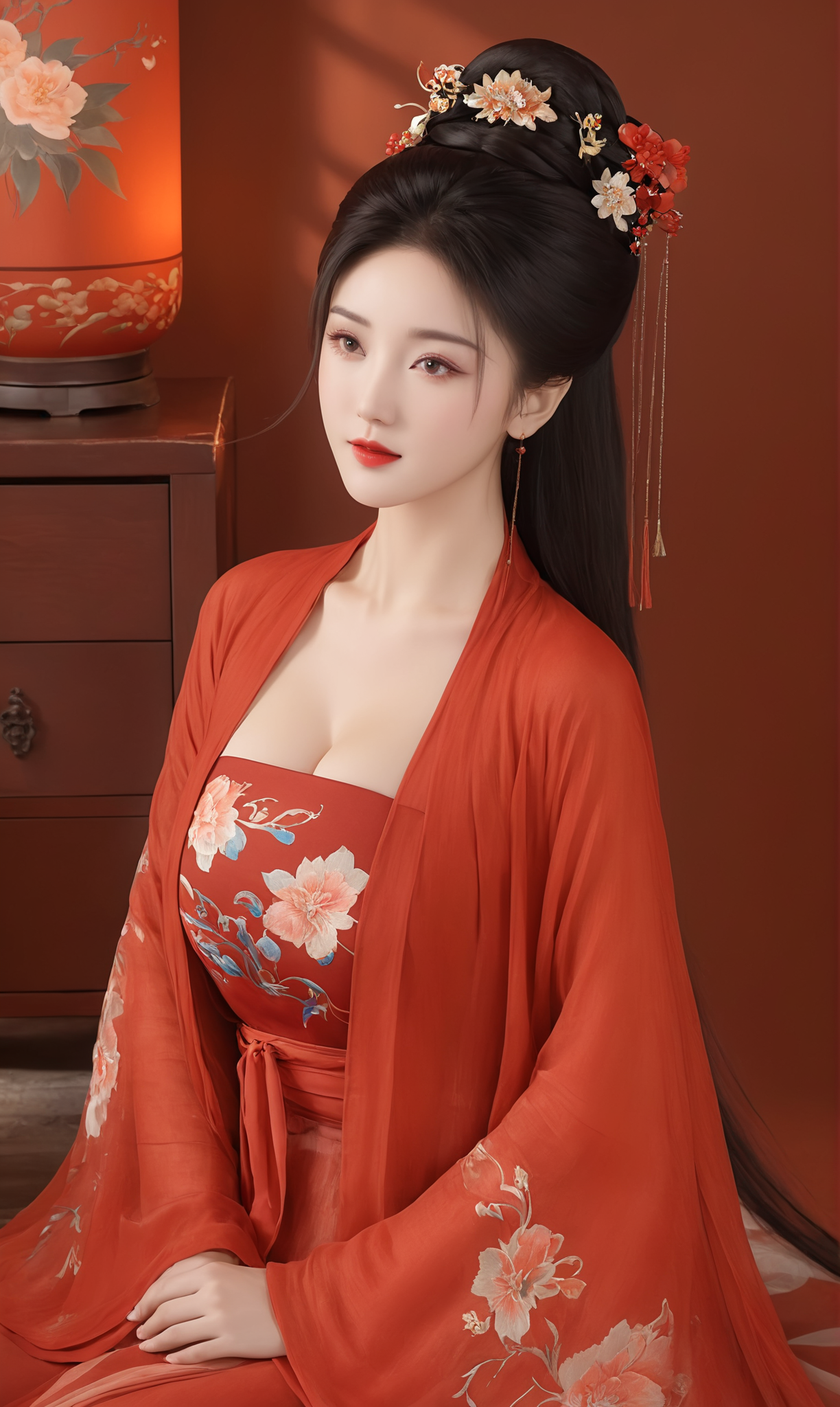 『免』已发布 12.22-12.23日AI绘画原创古风汉服原图合集1.91GB 809P 『XNF4』-微草幻图