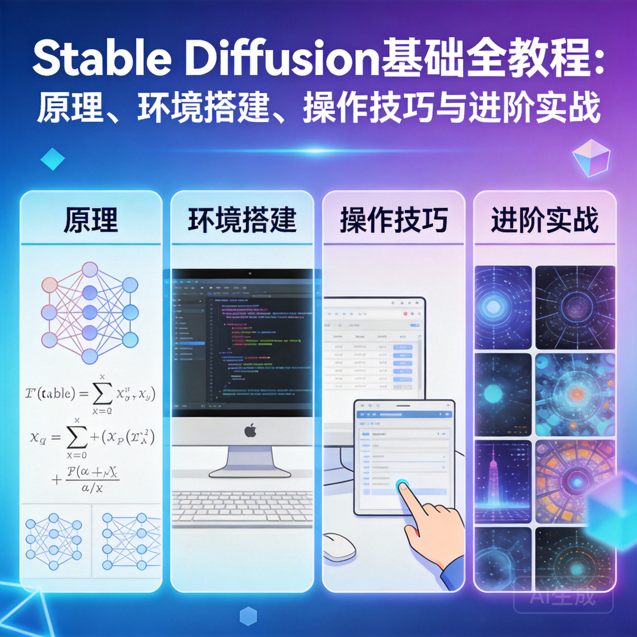 图片[1]-Stable Diffusion基础全教程：原理、环境搭建、操作技巧与进阶实战-微草幻图