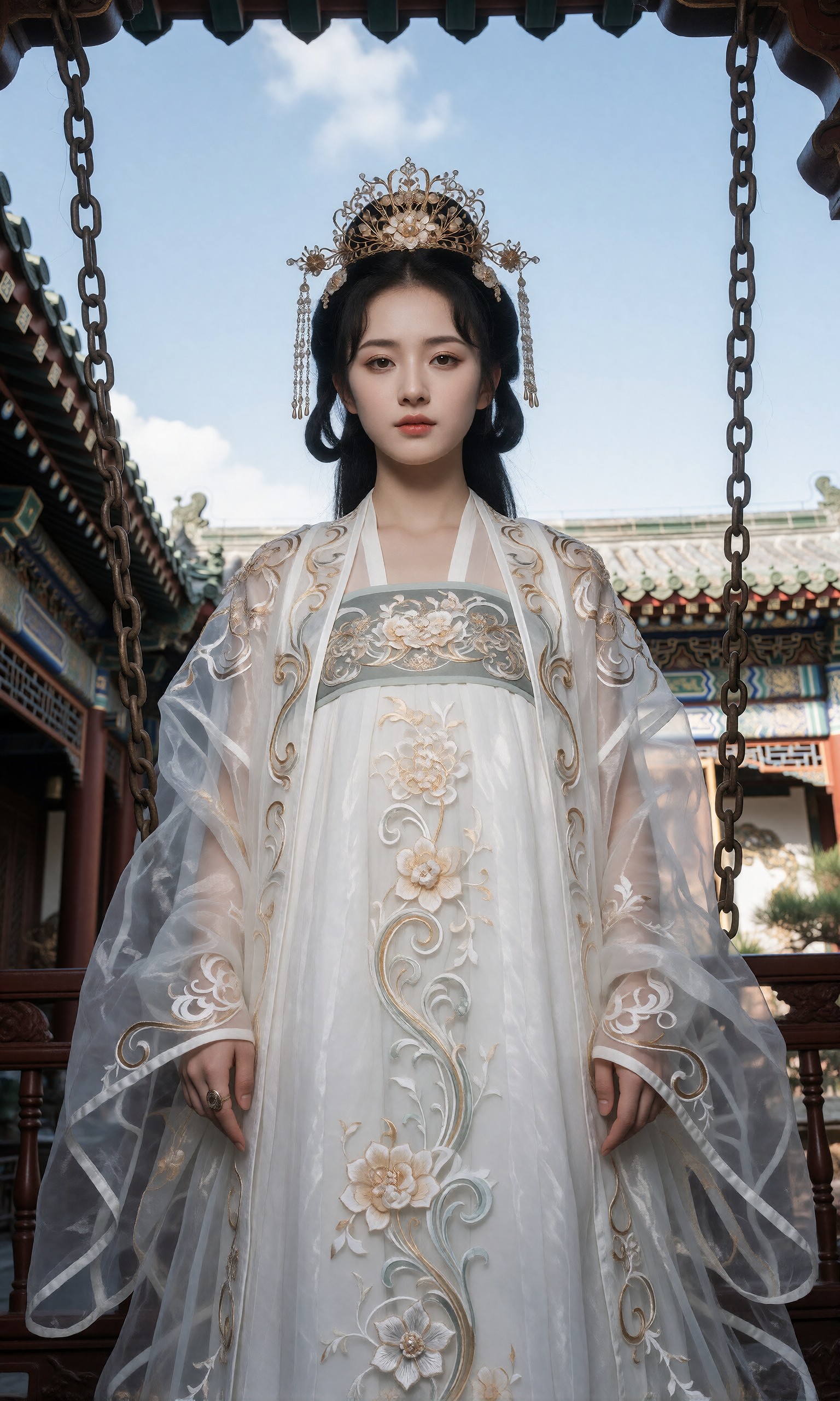 图片[2]-V-Girl.016 一袭华服里的古典气韵-微草幻图