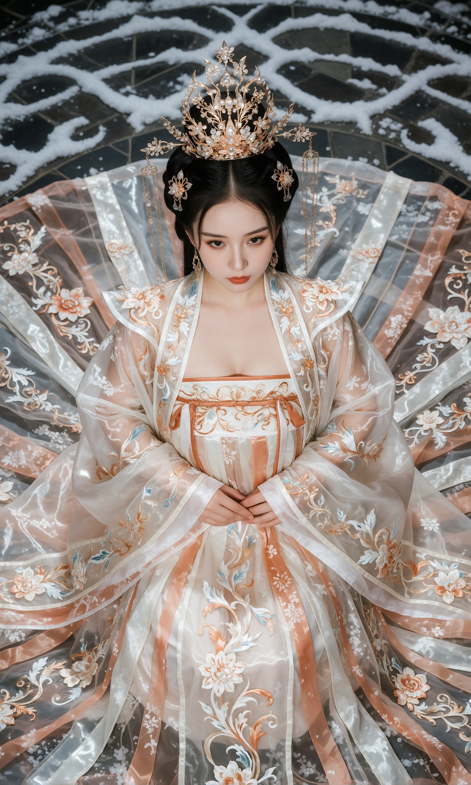 图片[3]-V-Girl.017 古风美人穿汉服赏画赏景-微草幻图