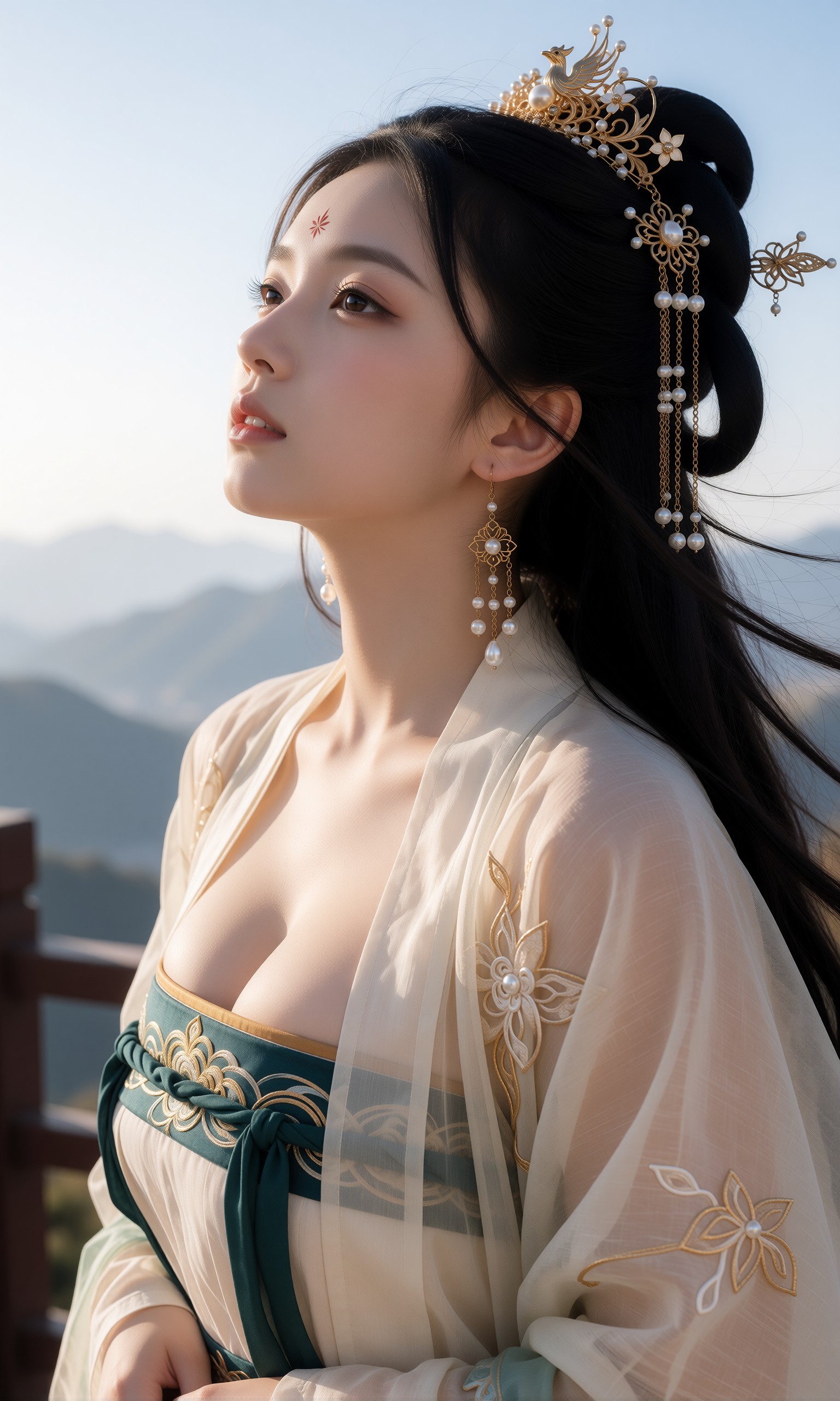 图片[2]-V-Girl.021 古风美人倚石望远-微草幻图