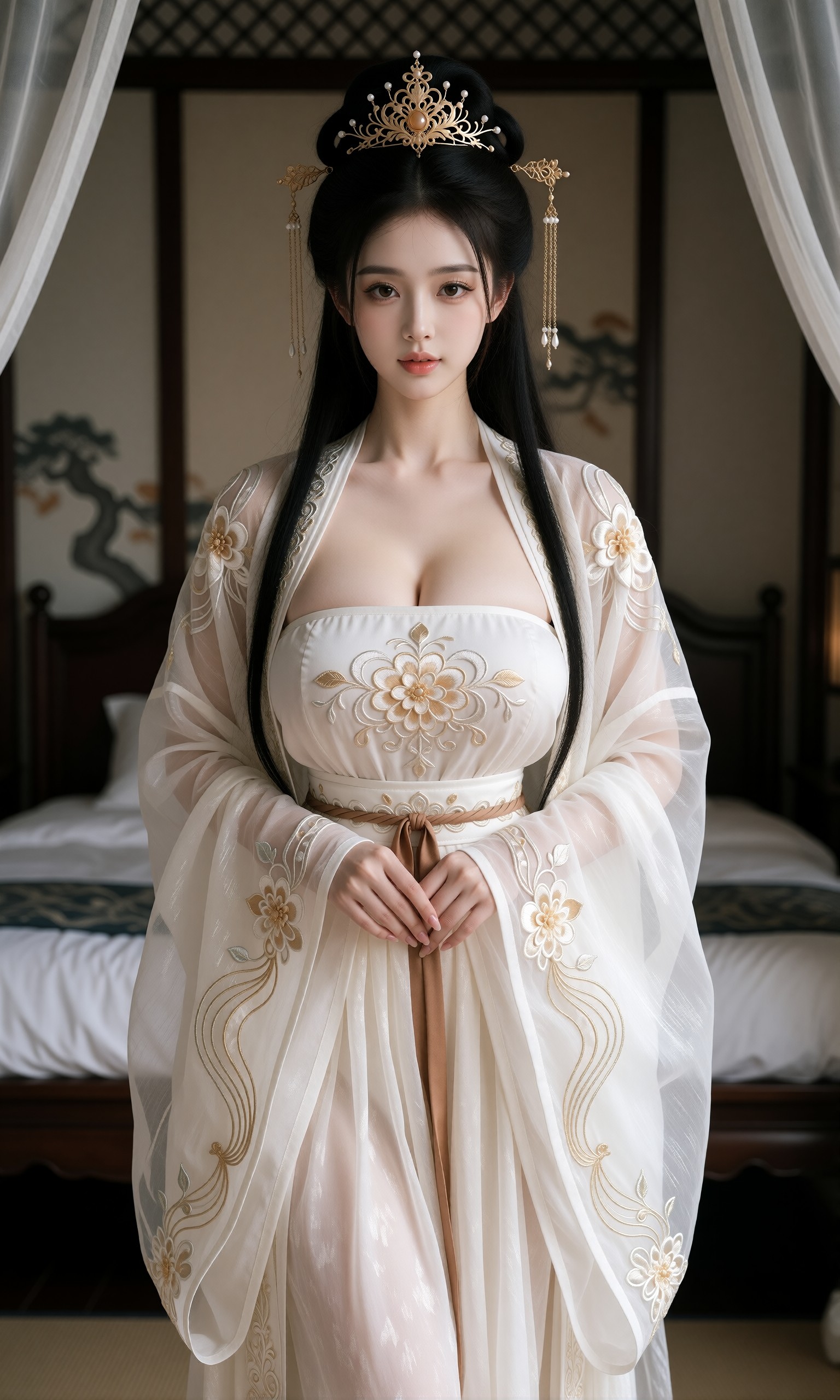 图片[2]-V-Girl.022 古风美人执笛月下立-微草幻图